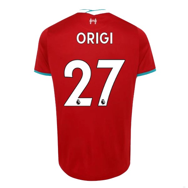 Camiseta Liverpool NO.27 Origi Primera equipo 2020-2021 Rojo